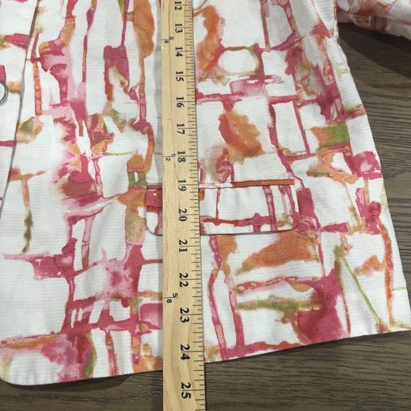 Chico Jacket Women's 4 Chico For Colorful 3/4 Sleeve Button Up - Picture 9 of 10